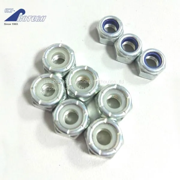 M3-M50 prevailing torque hex nuts with nylon inserted class 5,8,10