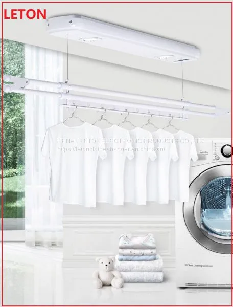 White Color Mini Electric Clothes Drying Hanger for Apartment or Small Balcony