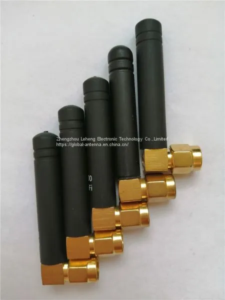 2.4G WiFi Rubber Antenna With R/a SMA Connector Black Color