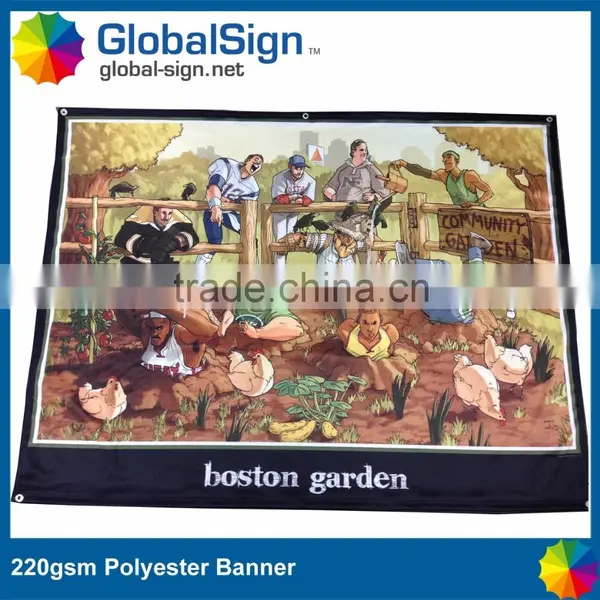 Advertising Knitted Polyester Banners With Pockets photo-3