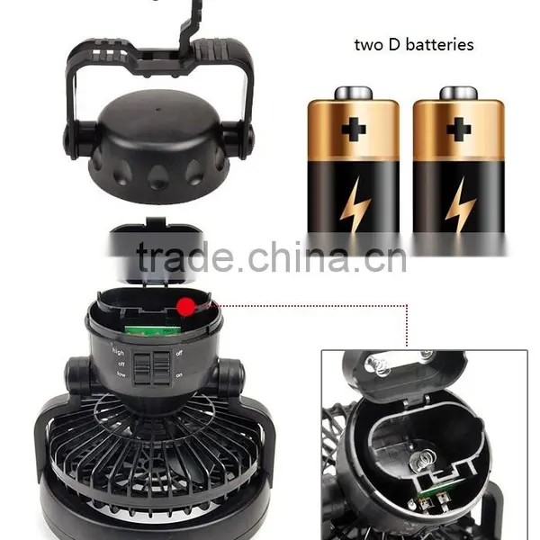 Multi-function Fan Camping Battery With18 LED Camping Lantern photo-4