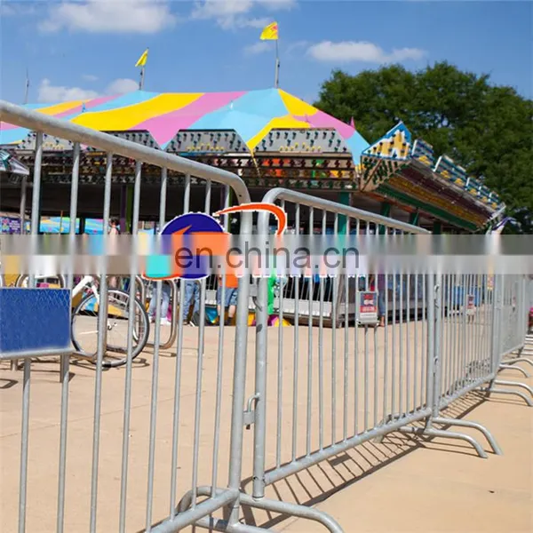 Galvanized Barricade Safety Barrier Crowd Control Fence Heavy Duty Metal Road Block Barrier Strong Frame Anti Rust Low Price photo-2