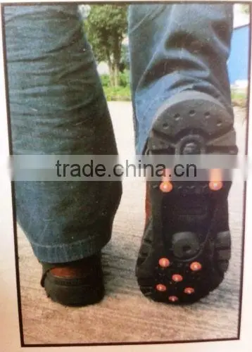 10 Spikes Non-slip Ice Gripper Rubber Shoe Covers photo-5