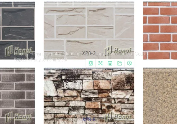 Polyurethane Sandwich Wood Grain Panel Wall Cladding Steel Structure photo-2