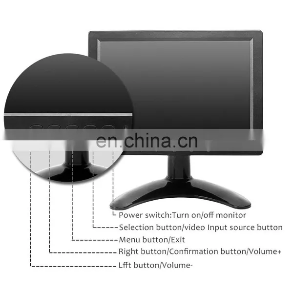7 Inch Lcd Wide Screen 1024*768 Portable Car LCD Monitor Touchscreen Monitor photo-4