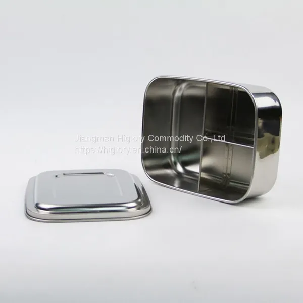 Wholesale Stainless Steel Rectangle Food Storage Containers Leak Proof Lunch Box With Lid photo-3