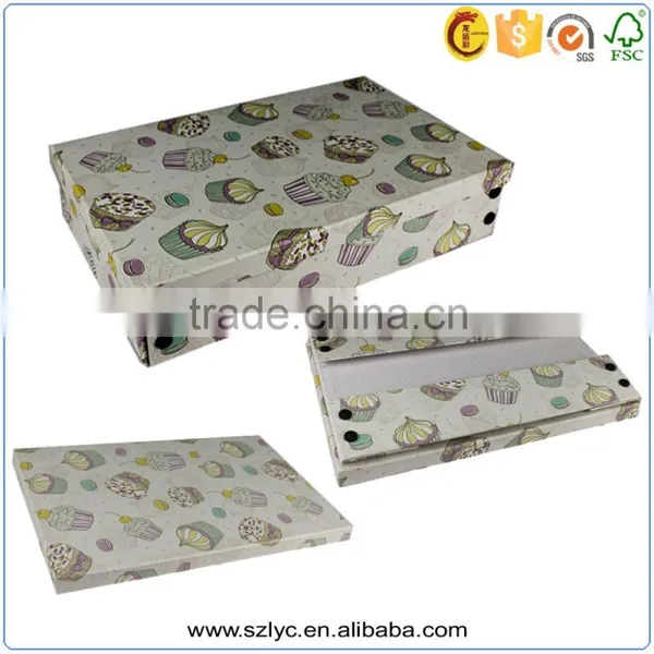 Space Saving Foldable Paper Storage Box With Metal Corner photo-2