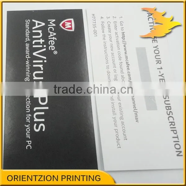 Anti-virus Software Activation Card, Product Activation Card, Scratch off Activation Card photo-4