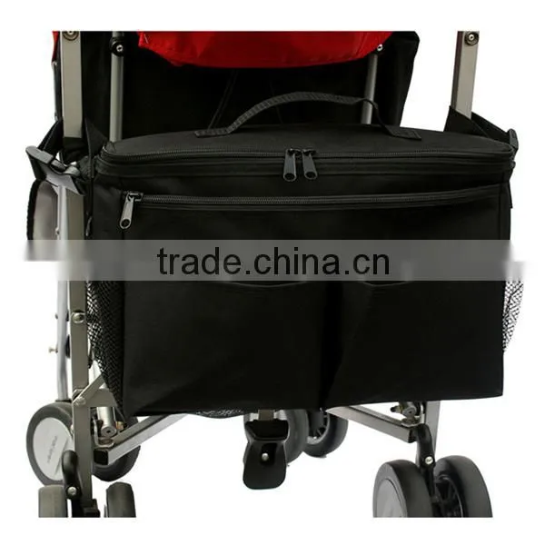Quality Polyester Crib Diaper Bag Buggy Baby Diaper Bag Organizer Stroller Cooler photo-3