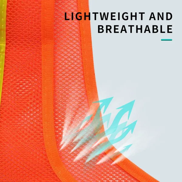 Safety Vest With High Visibility and Reflective Safety Vest, Men's and Women's Work Vests With Reflective Strips photo-2