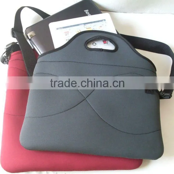 15" Neoprene Laptop Bag With Shoulder Belt