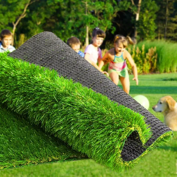 Artificial Grass Thick Turf Synthetic Fake Grass Rug, Indoor/Outdoor Realistic Turf