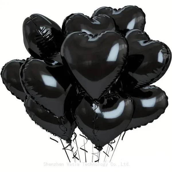 10PCS 18 Inch Heart Foil Balloon Valentine's Day Wedding Room Decoration Wholesale Supply photo-5