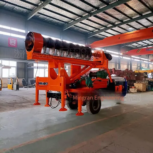 Agricultural Tricycle Modified Pile Driver, Small Foundation Drilling Machine for Civilian Houses, 3-meter Screw Rod Drilling photo-2