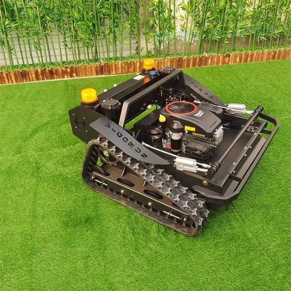 12Hp Gasoline Adjustable Blade Height by Remote Control Wireless Weed Crawler Mower photo-6