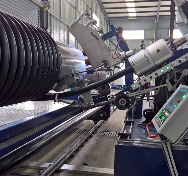 Large Diameter HDPE Structure Wall Marine Pipe Machine photo-4