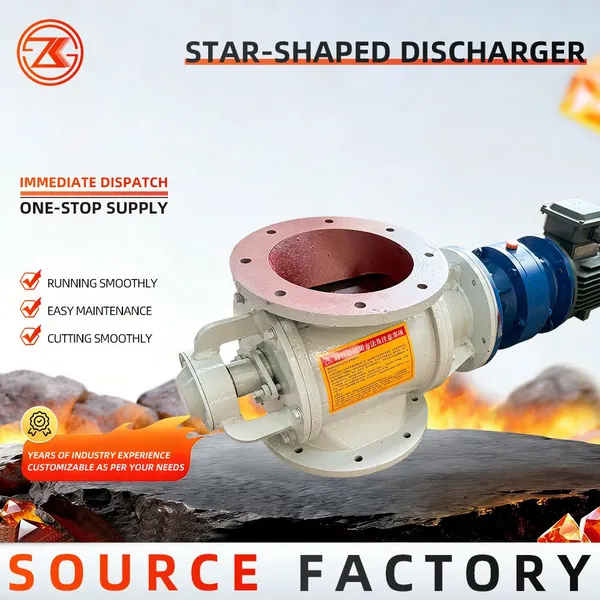 Factory Star Rotary Feeder Air Lock Sealing Valve For Cyclone Tower Dust Collector Ash Conveying System photo-4