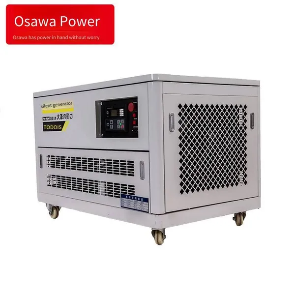 Silent 50kw Four-cylinder Water-cooled Gasoline Generator for Business Hall Backup