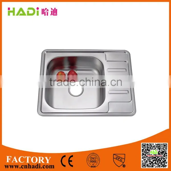 2016 Best Selling Single Bowl Eletro Plating Stainless Steel Sinks HD6350A