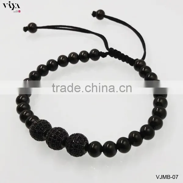 The Best Selling Chinese Knot Beads Jewelry With 4mm6mm8mm Sizes 316L Stainless Steel Bracelet photo-6