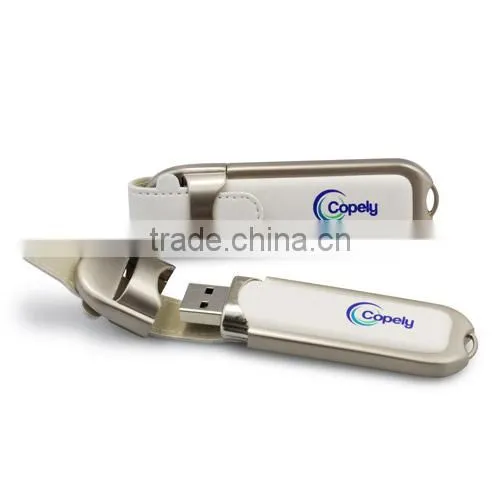 Wholesale China Bulk 4gb Leather Usb Flash Drives With LOGO photo-6