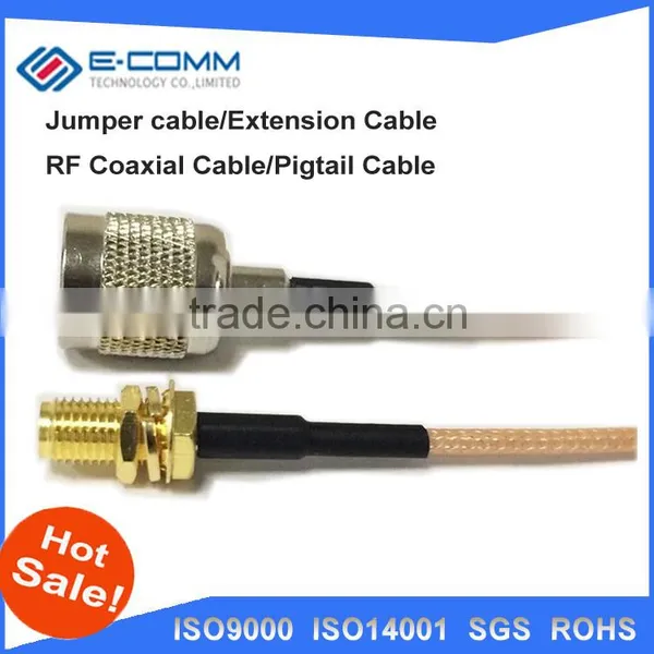 Hot Sale!!SMA Female Jack Nut Right Angle Connector Switch UHF Female Jack Connector RG178 Cable 15CM 6" Adapter photo-4