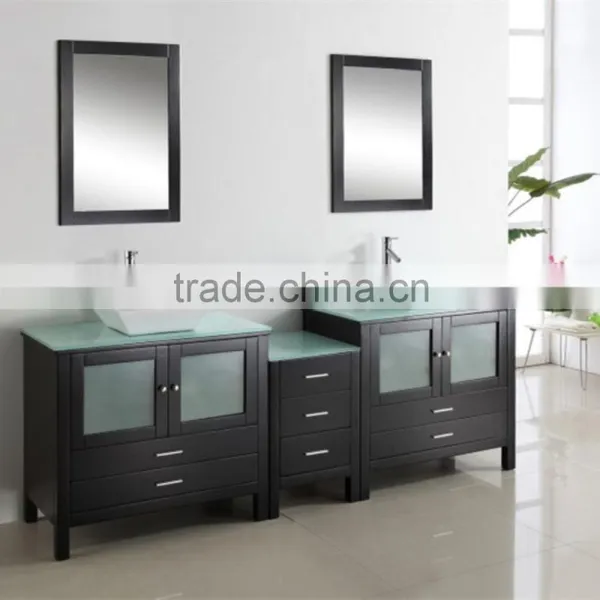 Contemporary Bathroom Design Solid Wood Cabinet X054 photo-3