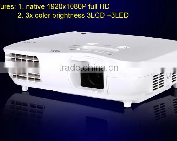 Susan Shi TL1920 Brilens Proyector,Yes LCD Style Portable Mini Home Theater Projector 3 LED+3LCD 3D Real 1080p Full HD Projector photo-2