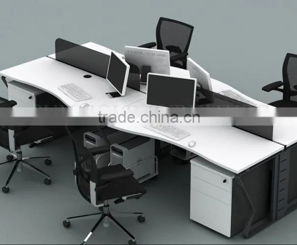 Modern Office Cubicles 4 Person Workstation Desk (SZ-WSB315) photo-6