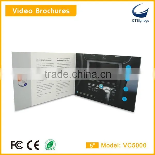 Customized 5 Inch Lcd Video Card With Multi Bottons photo-3