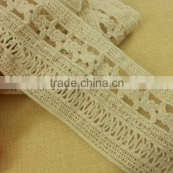 6.5cm Elastic Cotton Lace for Ladies Skirt --- H1659 photo-5