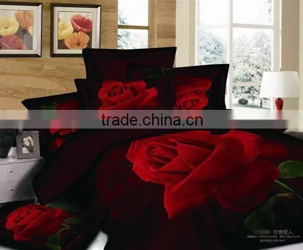 Trade Assurance/C40*40/133*72/high Quality Panel Printing 3D Floral Design Fabric for Bedding Set photo-6