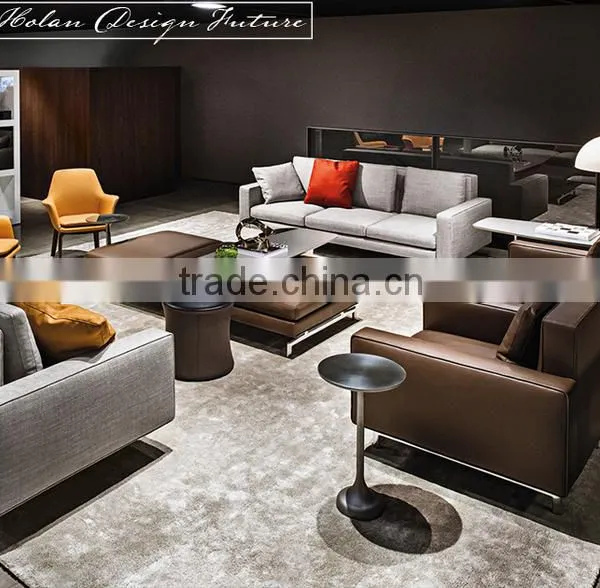 Modern Fashion Designs Noble Style TV Room Sofa Soft Furniture Leather Fabric Fancy Sofa Furniture Set
