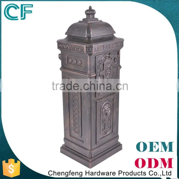 Aluminum Mailbox With Lion Statue Letterbox photo-5
