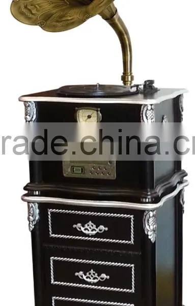 Black Gramophone for Home Decor