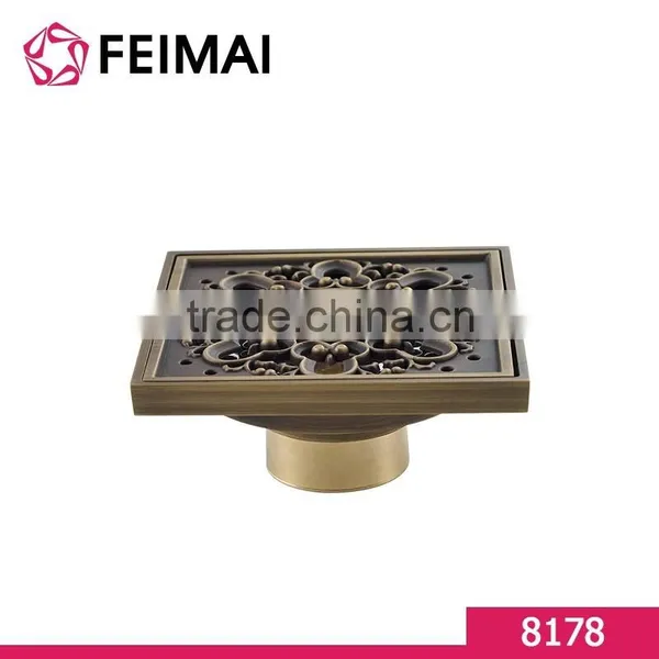Bathroom Design Antique Bronze Square Floor Shower Drainer photo-5