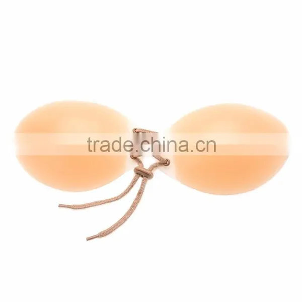 OEM Customized Cheap Nude Plus Size Invisible Adhesive Strapless Bra For Evening Dresses photo-2