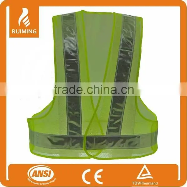 Traffic Safety Vest With High Visibility Reflective Tape