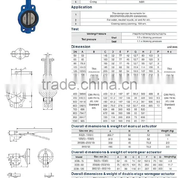 OEM Chinese Manufacturers JIS DPS Wafer Lug Double Eccentric Flanged Butterfly Valve