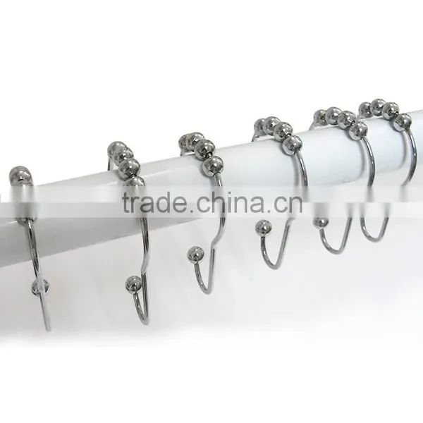 304 Stainless Steel Shower Curtain Hooks/stainless Steel Shower Curtain Track Hooks