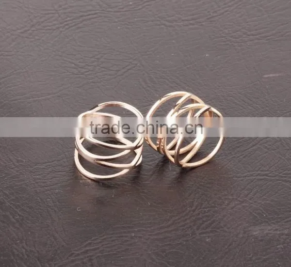 Wholesale Fashion Jewelry 18K Elegant Design Rose Gold Light Weight Gold Ring for Ladies photo-3