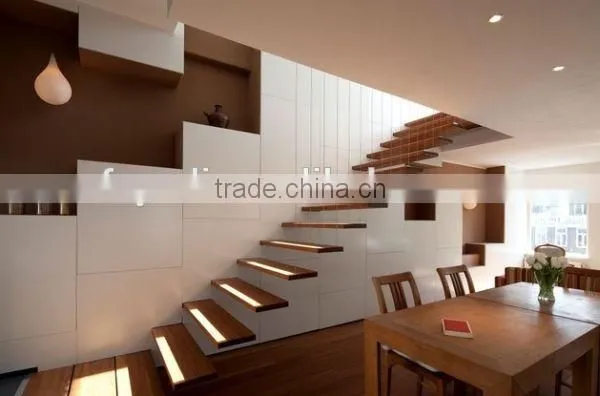 Decorative Portable Wood Floating Staircase, Metal Staircase , --YUDI photo-4
