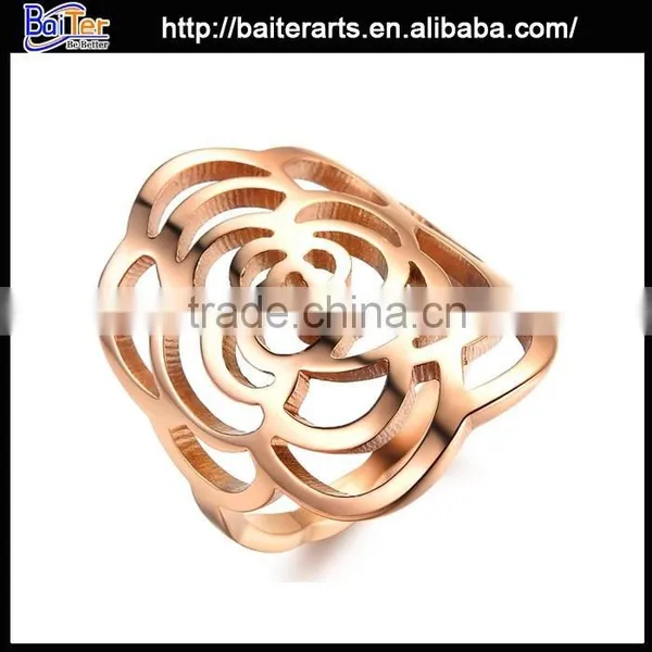 Fashion Men's Titanium Gold Chain Ring , Cheap Latest Gold Ring Designs photo-4