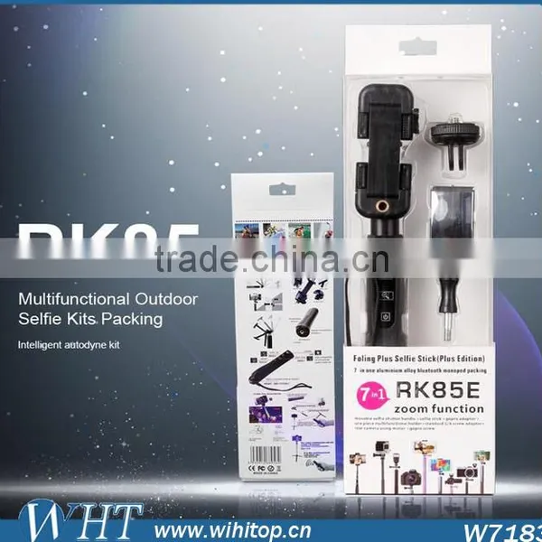 Extendable Aluminum Wireless Bluetooth Monopod Selfie Stick With Bluetooth Shutter Button photo-6