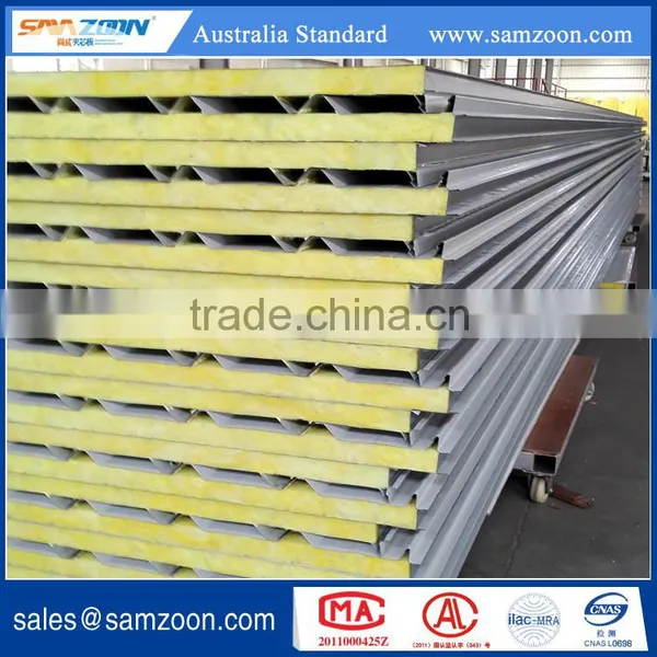 Fiber Glass Wool Sandwich Panel Insulated Metal Faced for Roof Board Quality Choice