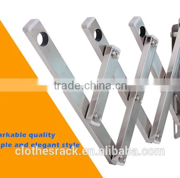 Wall Mount Extendable Clothes Rack,Stainless Steel,Customized photo-3