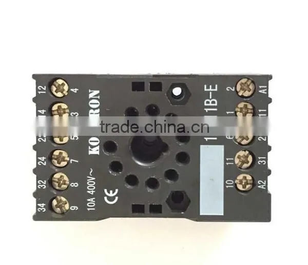 Kontron 10F083BE/113BE 8/11 Round Pin Plug- in Relay Socket photo-3