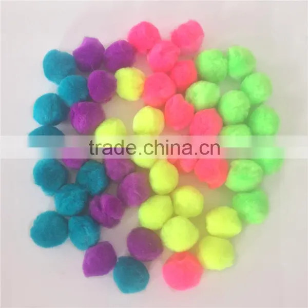 Factory Supply DIY Crafts Acrylic Fluorescent Pompoms Toys for Kids or Wedding Party Decoration photo-3