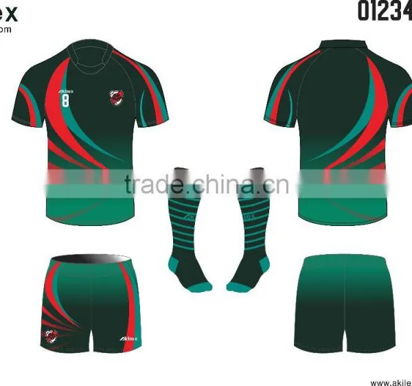 Team Rugby Jerseys Black, Wholesale Blank Rugby Jerseys photo-3