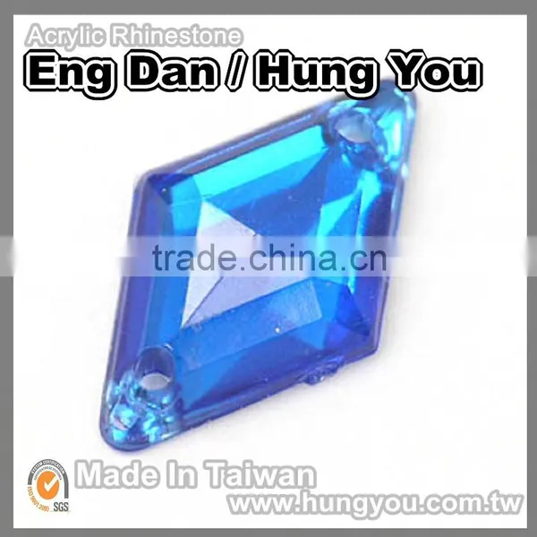 High Quality Taiwan Sew on Rhinestone Rhombus Shape photo-4
